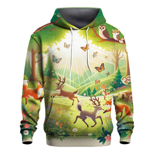 Whimsical Forest Animals Hoodie