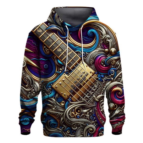 80s Glam Rock Fusion Hoodie