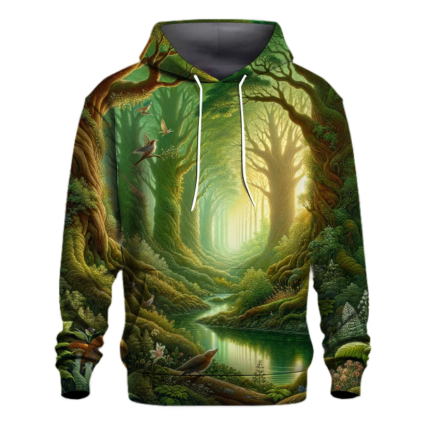 Mystical Forest Landscape Hoodie