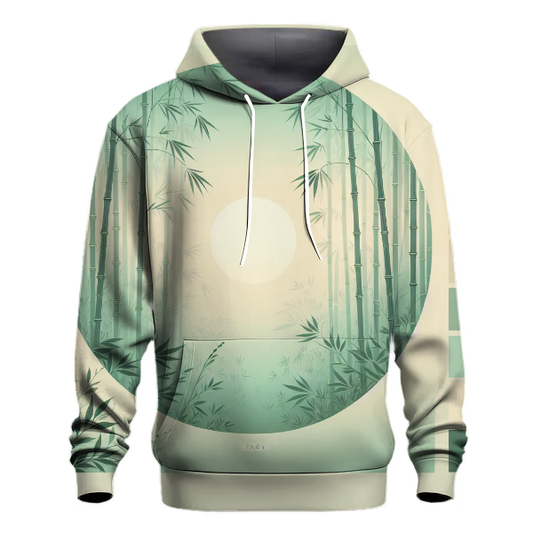 Zen Bamboo Garden Gradient Hoodie