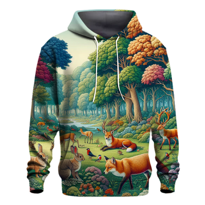 Woodland Animal Gathering Hoodie