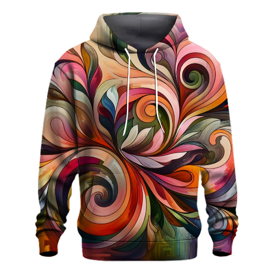 Abstract Floral Fusion Hoodie