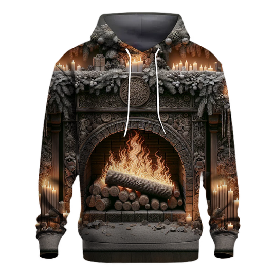 Yule Log Cozy Evening Hoodie