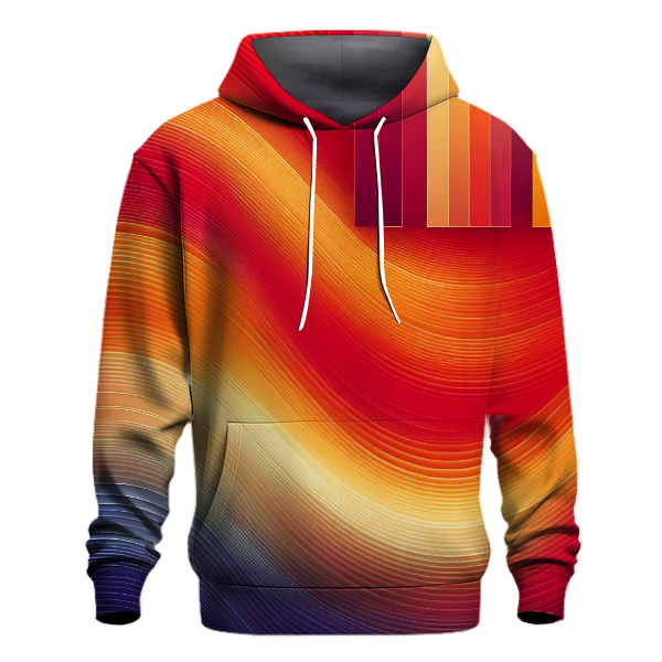 Cascading Sunset Glow Hoodie