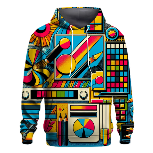 80s Retro Pop Art Hoodie