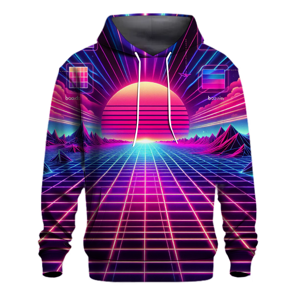 80s Synthwave Vibes Hoodie