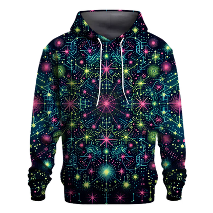 Neon Starry Night Hoodie