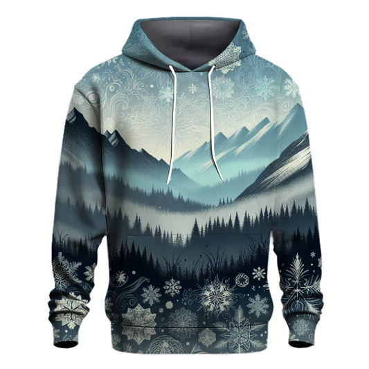 Frosty Mountain Gradient Hoodie Hoodie Designs