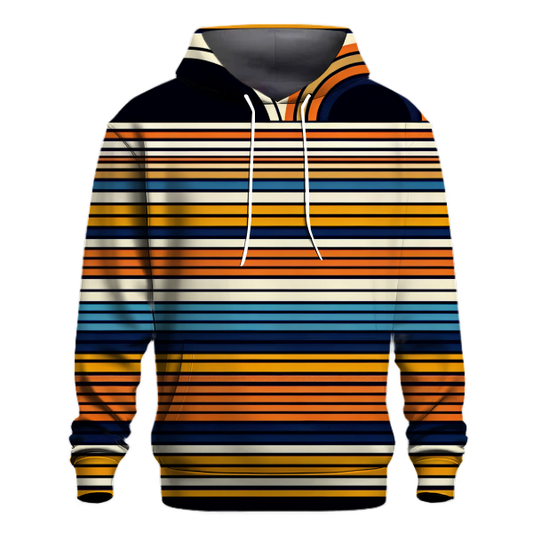 Retro Striped Sensation Hoodie