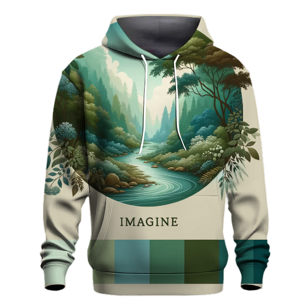 Forest Stream Gradient Hoodie