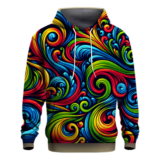 70s Funkadelic Pattern Hoodie