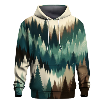 Winter Pine Forest Hoodie