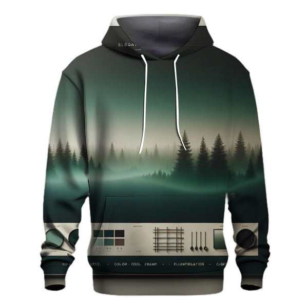 Elegant Forest Mist Hoodie