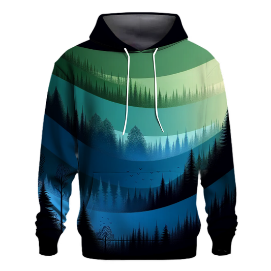 Forest Twilight Gradient Hoodie