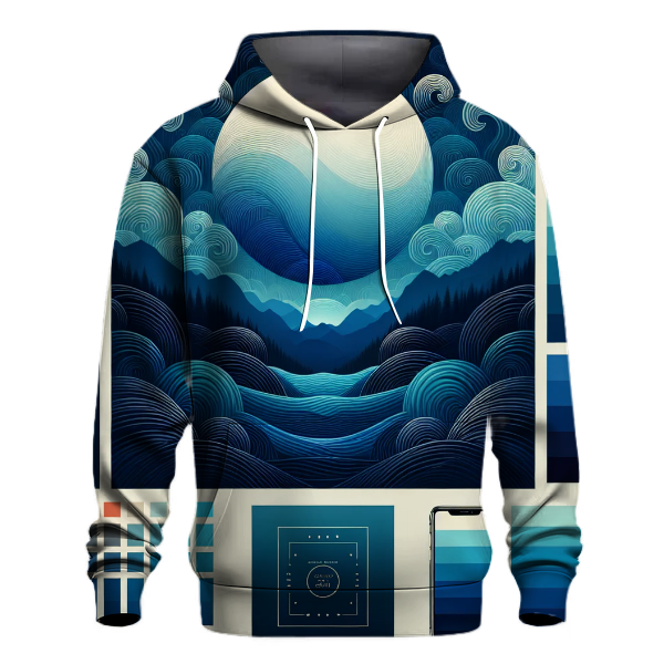 Cerulean Depth Gradient Hoodie