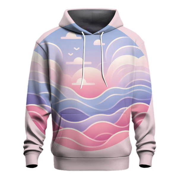 Whimsical Pastel Sunset Hoodie