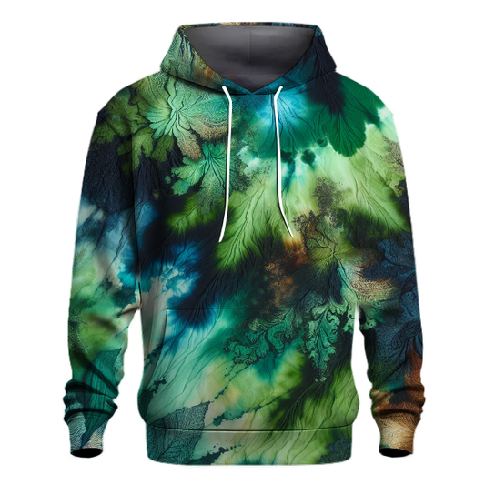 Rainforest Escape Tie-dye Design Hoodie