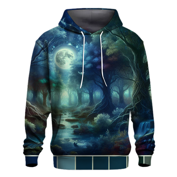 Mystic Moonlit Forest Hoodie