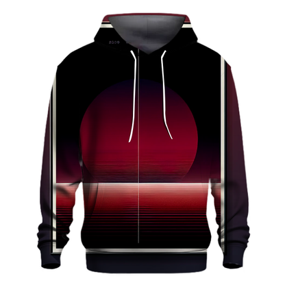 Crimson Twilight Elegance Hoodie