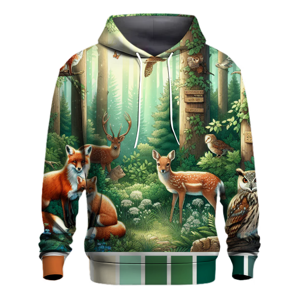 Mysterious Forest Creatures Hoodie