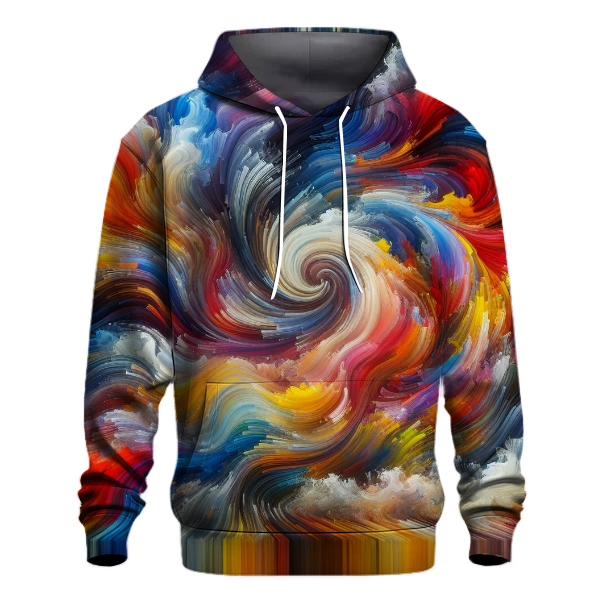 Abstract Expressionist Splash Hoodie