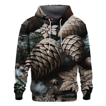 Festive Pinecone Forest Hoodie