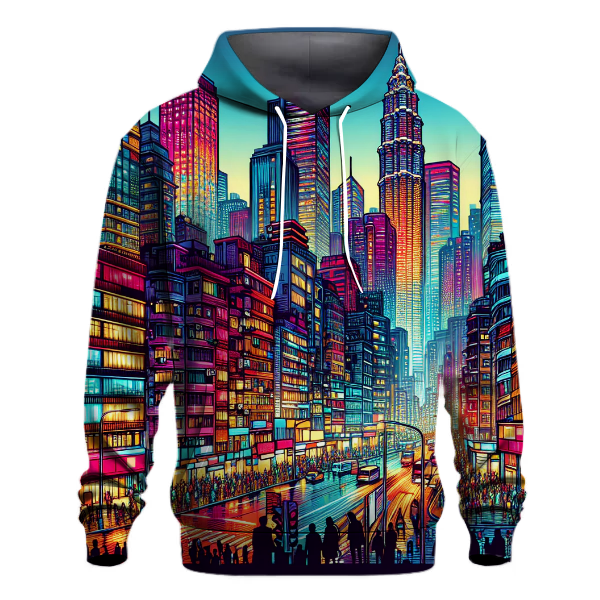 Vibrant Cityscape Hoodie