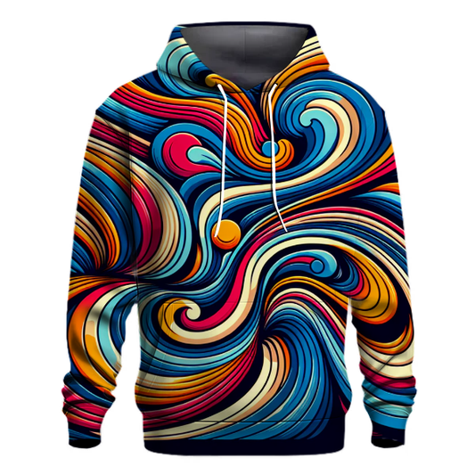 70s Groove Waves Hoodie