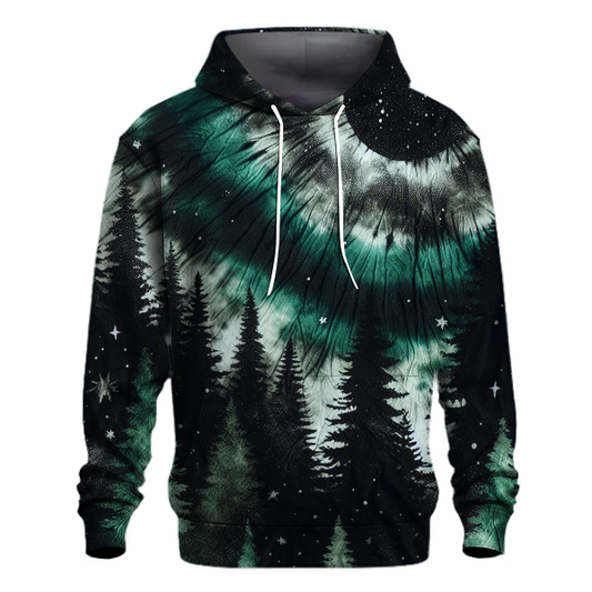 Midnight Forest Tie-Dye Design Hoodie