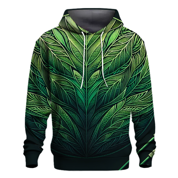 Lush Green Forest Gradient Hoodie