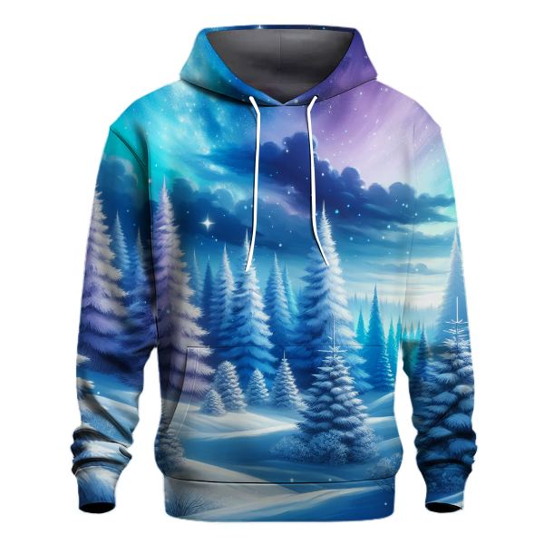 Snowy Forest Wonderland Hoodie