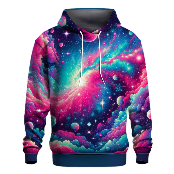 Retro Neon Galaxy Hoodie