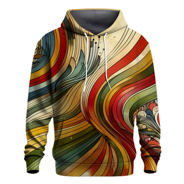 70s Bohemian Stripes Hoodie