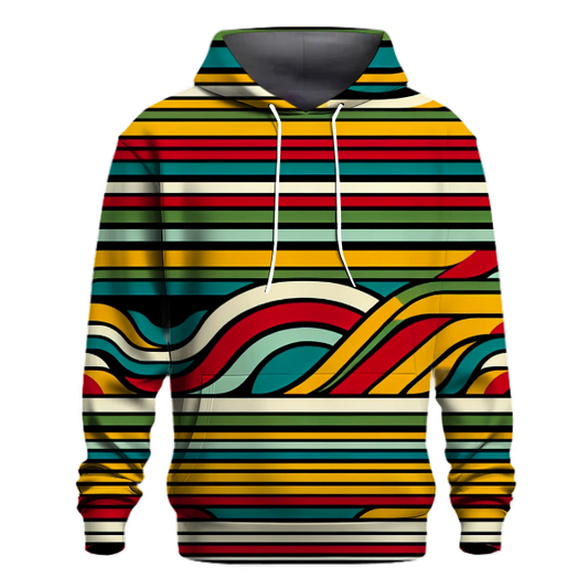 70s Retro Stripes Hoodie