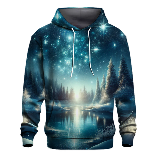 Glittering Christmas Starry Sky Hoodie