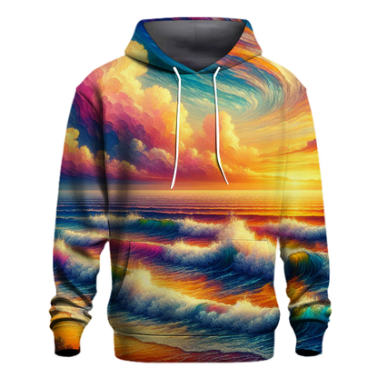 70s Sunset Beach Hoodie