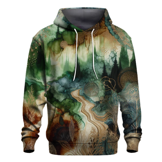 Emerald Forest Tie-dye Design Hoodie