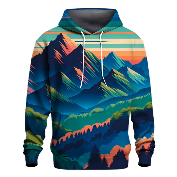 70s Adventure Mountains Hoodie