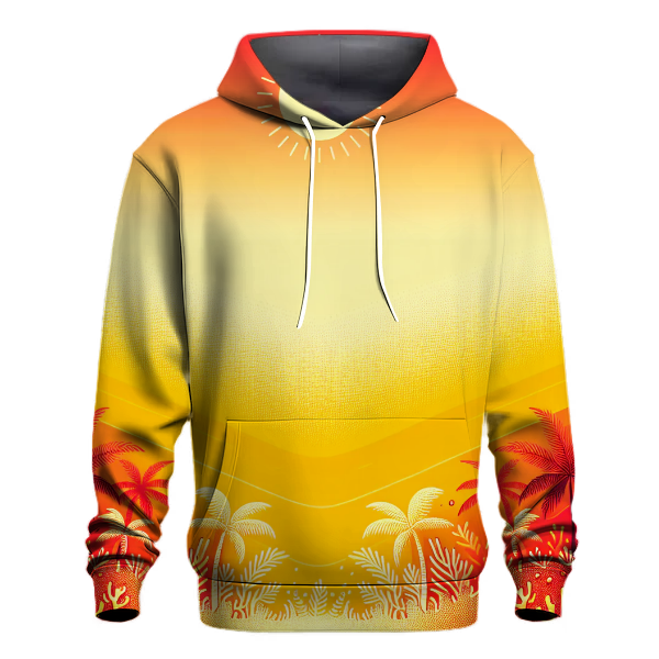 Fiery Coral Dreamscape Hoodie