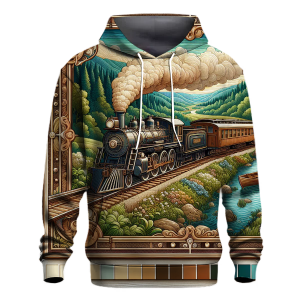 Vintage Railway Journey Hoodie