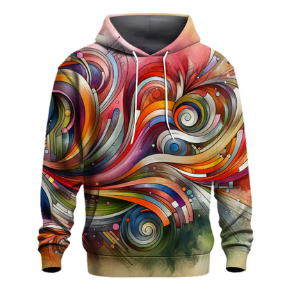 Abstract Artistic Blooms Hoodie