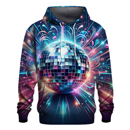 Retro Disco Ball Reflections Hoodie