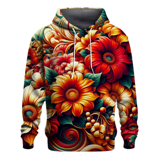 70s Floral Groove Hoodie