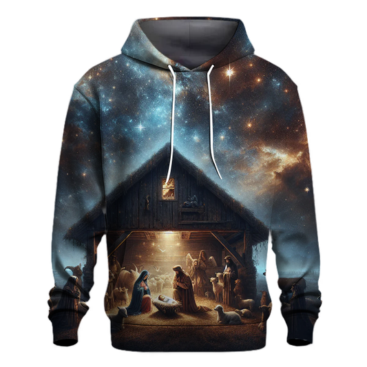 Starry Night Nativity Scene Hoodie