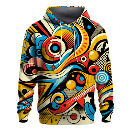 Vibrant Pop Art Explosion Hoodie