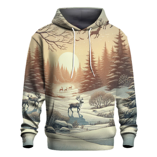 Reindeer Forest Retreat Hoodie