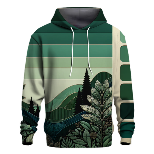 Forest Serenity Gradient Hoodie