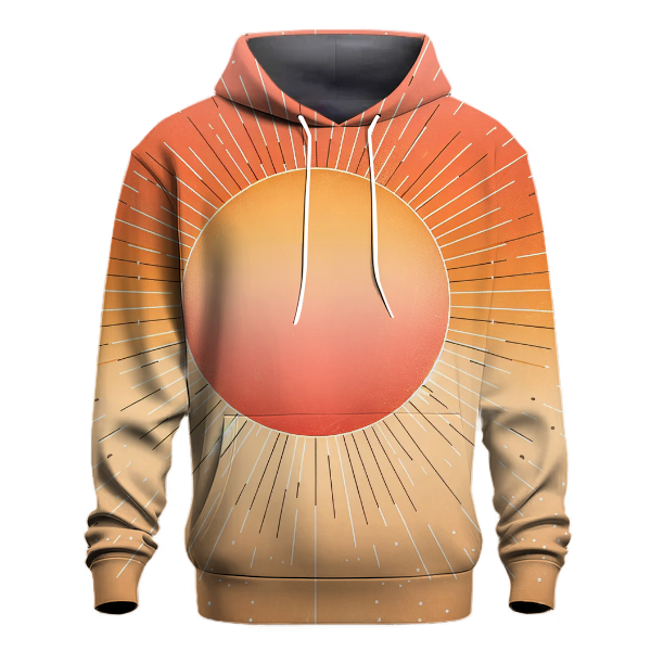 Sunset Peach Glow Hoodie Hoodie Designs