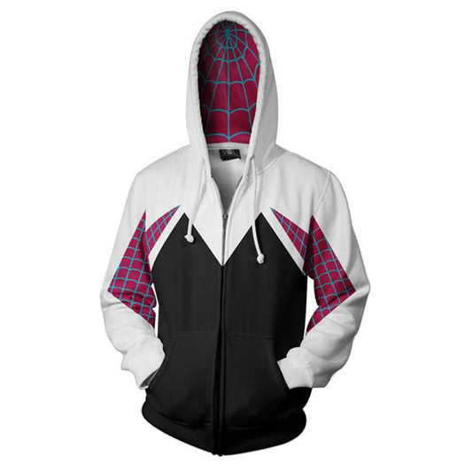 Spider Verse Gwen Zip Up Hoodies