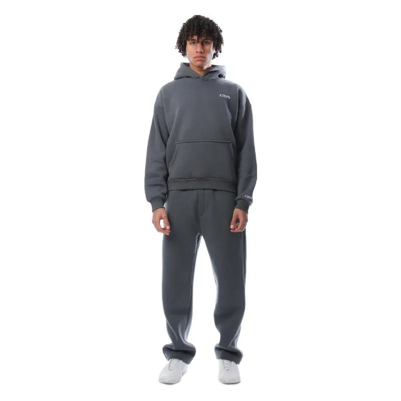 Hoodie With Sweatpants Set Dark Grey